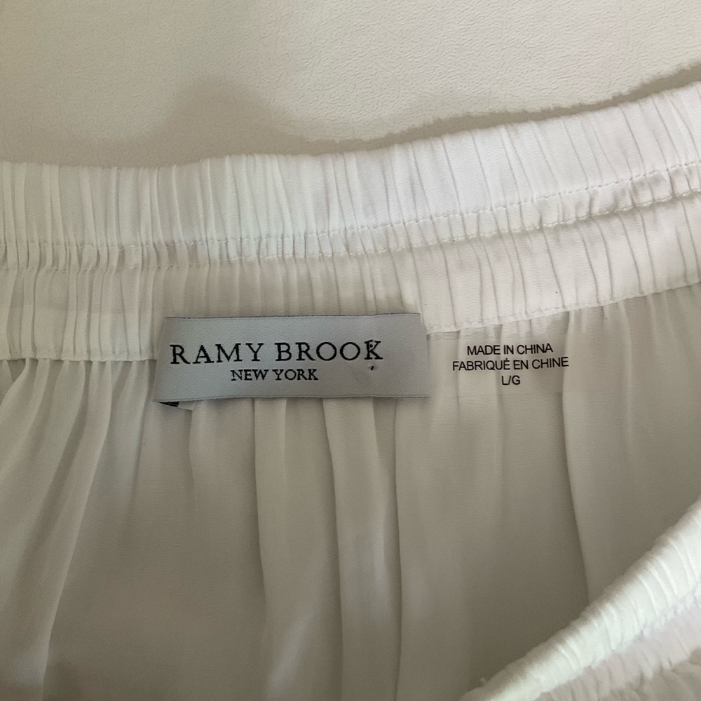 Ramy Brook Off the Shoulder Mini Dress White Size Large - Picture 15 of 16